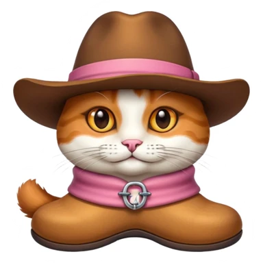 Gato de botas com chapéu sticker