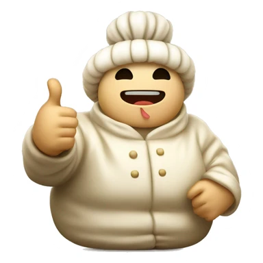 a xiao long bao character with thumbs up  sticker