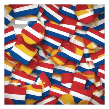 Luxembourg belgium and netherlands flag together sticker