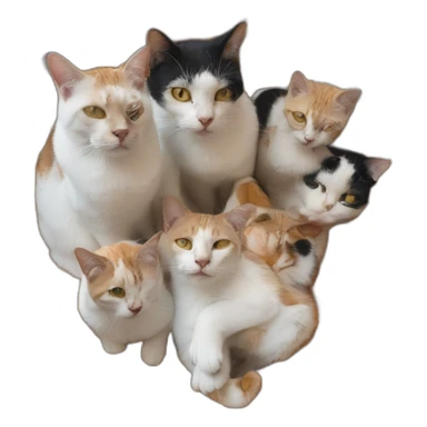 Cats around tajine Maroc sticker