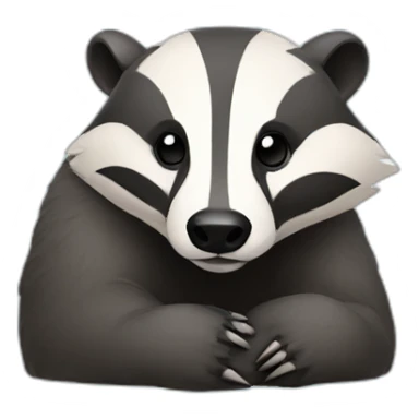 Badger that Looks chill sticker