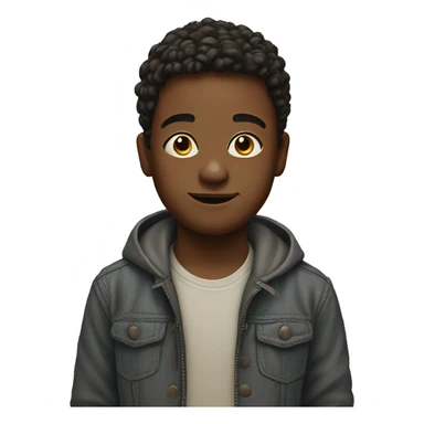 realistic portrait of a boy sticker