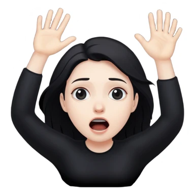 hunger falling into the void sticker