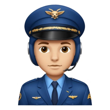 blue suited panther pilot sticker