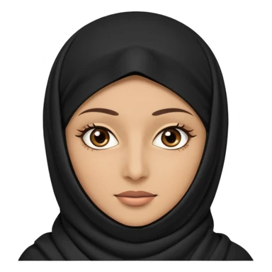 Muslim woman with niqab sticker