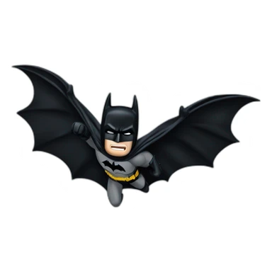The dark knight batman flying movie sticker
