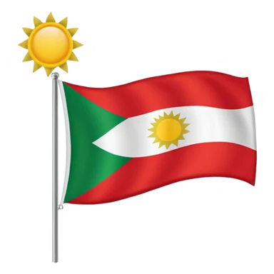 Kurdistan flag sticker