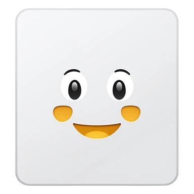 white card flat sticker