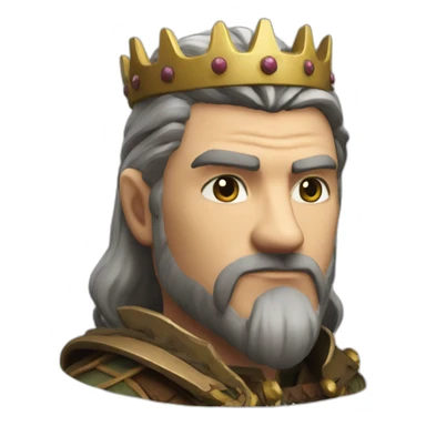 King-of-wild-hunt-from-witcher sticker