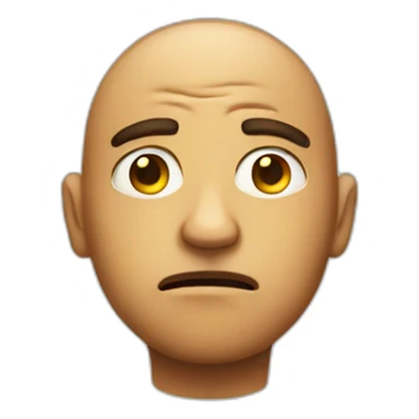 Emoji that throwing side eye with judgment  sticker
