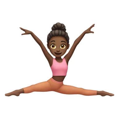 Girl doing the splits sticker