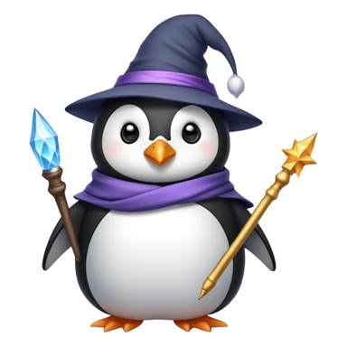 Wizard penguin  sticker