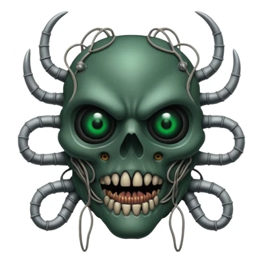 horror bionic monster sticker