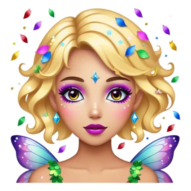 Beautiful Birthday Confetti fairy sticker