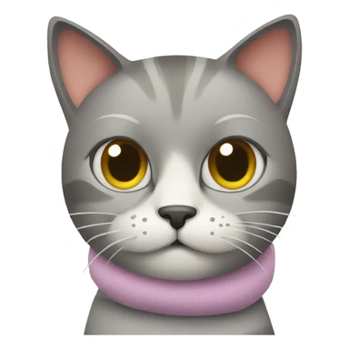 Cat with cold flu sticker