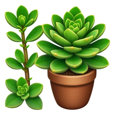Crassula Ovata Golum with cilindric leaves sticker