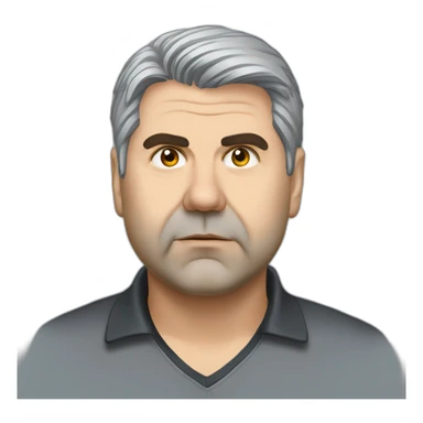 ange postecoglou with grey hair sticker