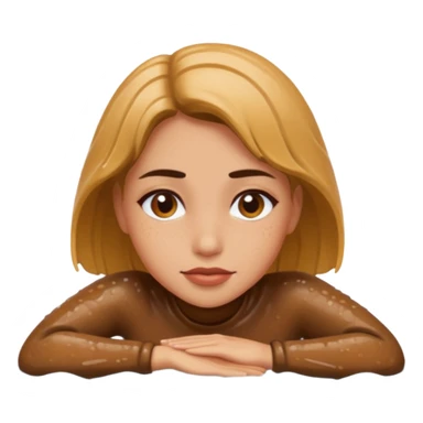 mujer tirada en el lodo  boca abajo sticker