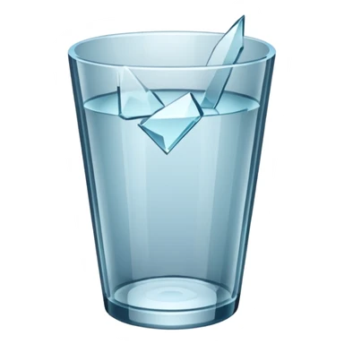 broken empty glass sticker