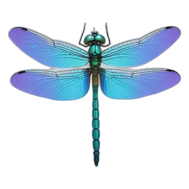dragonfly blue sticker