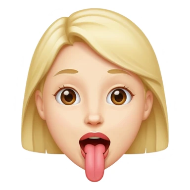 happy sticking tongue out sticker