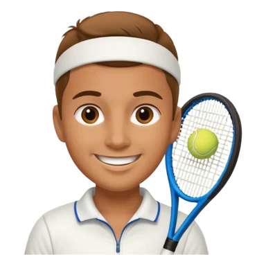 tennisplayer sticker