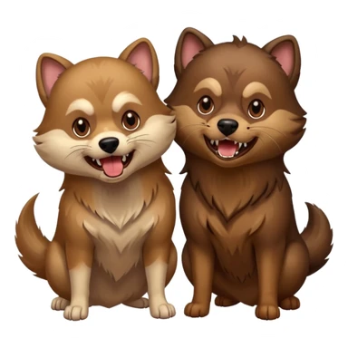 The dogs of war mink sticker