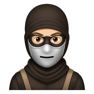  portrait of robber  sticker