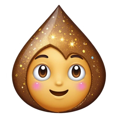 glitter cheap brown cyberpunk sticker