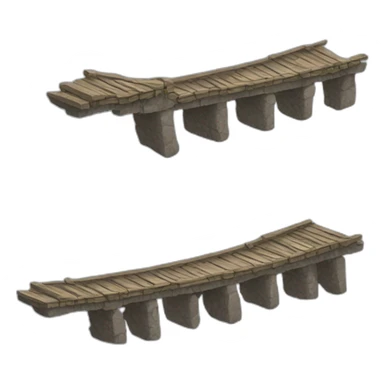 crumpling Broken bridge from the side sticker