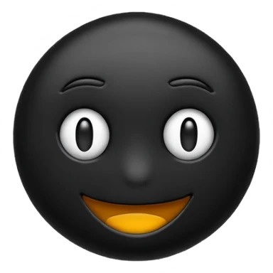 erstelle ein emoji was komplett dunkel ist  sticker