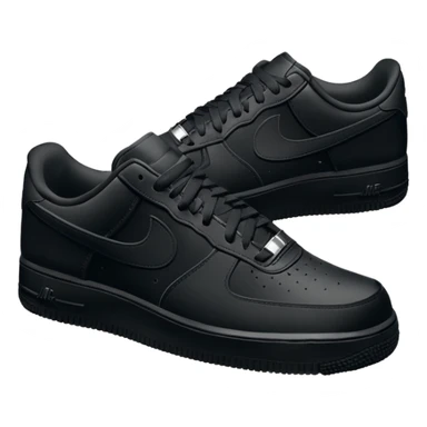 Nike Air Force 1 Full All Black OG Criminal Low Top Sneaker sticker