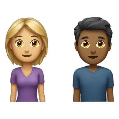 femme et homme qui s'embrasse sticker