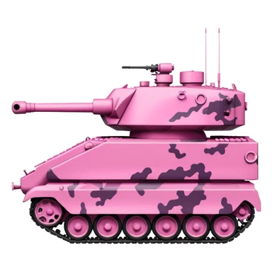 pink army tanks sticker