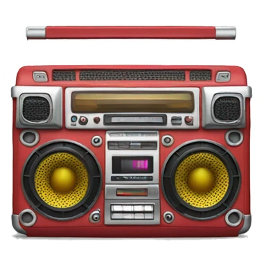 Christmas boombox sticker