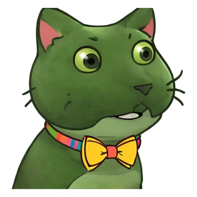 cute excited cat sticker