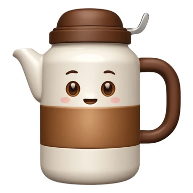 Cup of coffee white in a bottle white sticker