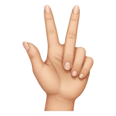 Middle finger bending forward  sticker