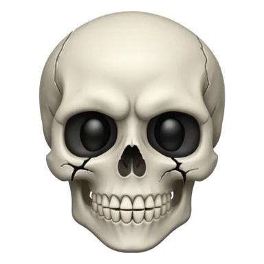 Faz uma caveira com o rosto do it sticker