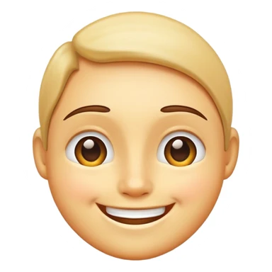 big smiling face, simple and inviting sticker