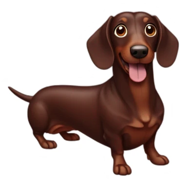 Chocolate sausage dog sticker