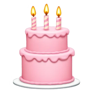 Baby pink birthday cake  sticker