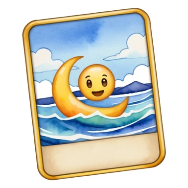 trading watercolor art style sticker