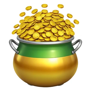 Pot of gold sticker