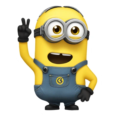 Minion Waving sticker