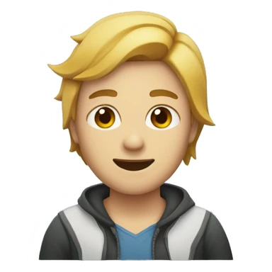 Una persona con cara de tiburón sticker