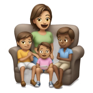 Cadeiras voando com as mãos controlando  sticker