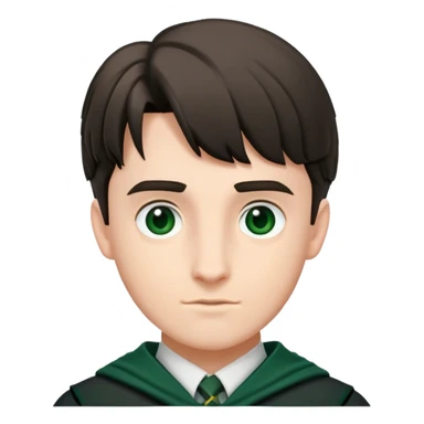 Scott Fern is Adrian Pucey  in harry potter, wear hogwarts slytherin uniform sticker