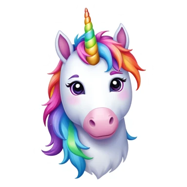 Rainbow unicorn  sticker
