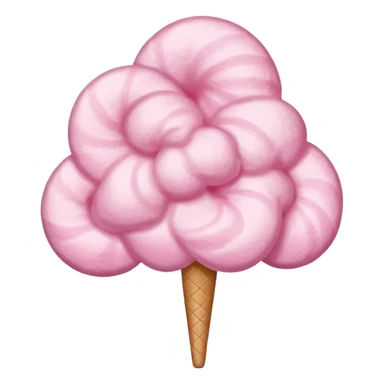 Create a cotton candy emoji without a face sticker